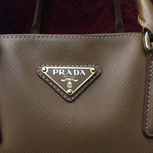 Prada Saffiano double zip tote